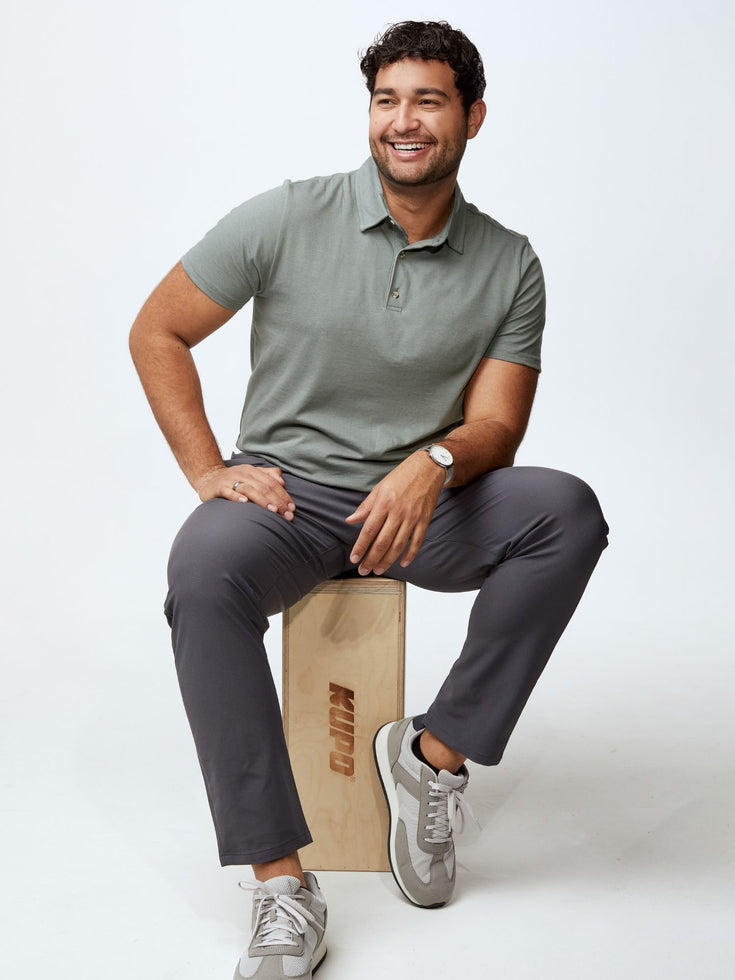 Men's Polo in Mercury Green | Shop Fresh Clean Threads